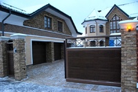 Откатные ворота из сэндвич-панелей, 4100х2000