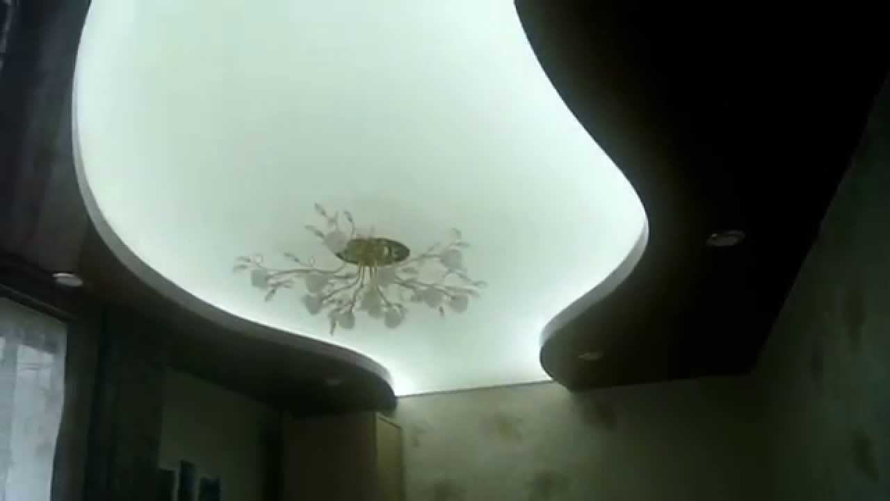 Натяжные потолки с подсветкой