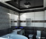 Натяжной потолок в ванну 7 м2