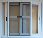 Москитная сетка на алюминиевую, раздвижную конструкцию