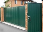 Откатные ворота из профнастила, 4000 х 2300